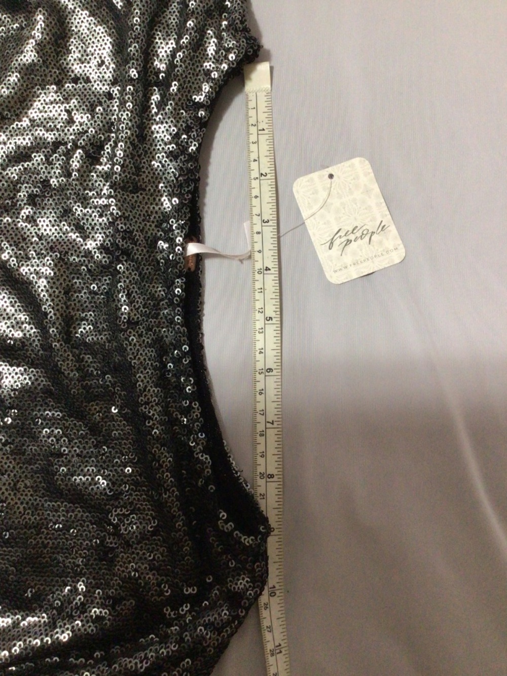 Free People “Manukau” Sequin Flutter-Sleeve Mini Dress-New with Tags-Size Large - Picture 9 of 11